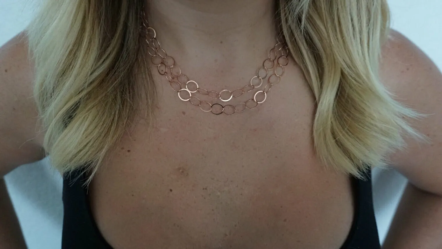 36" Rose Gold Chain Link Necklace