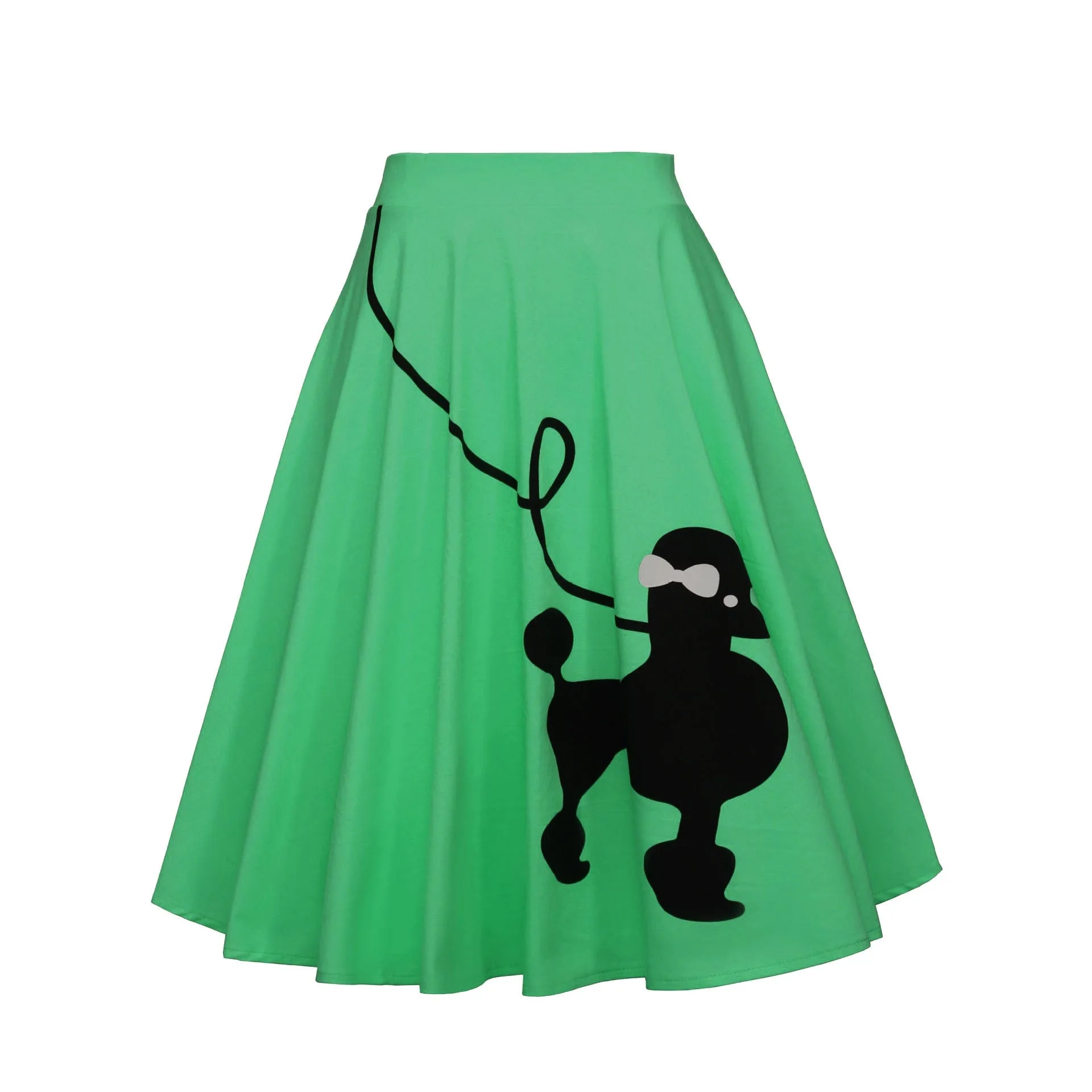 50S 60s vintage Skirt women pinup vestidos summer poodle puppy retro rockabilly  Skirt  hippie retro costume