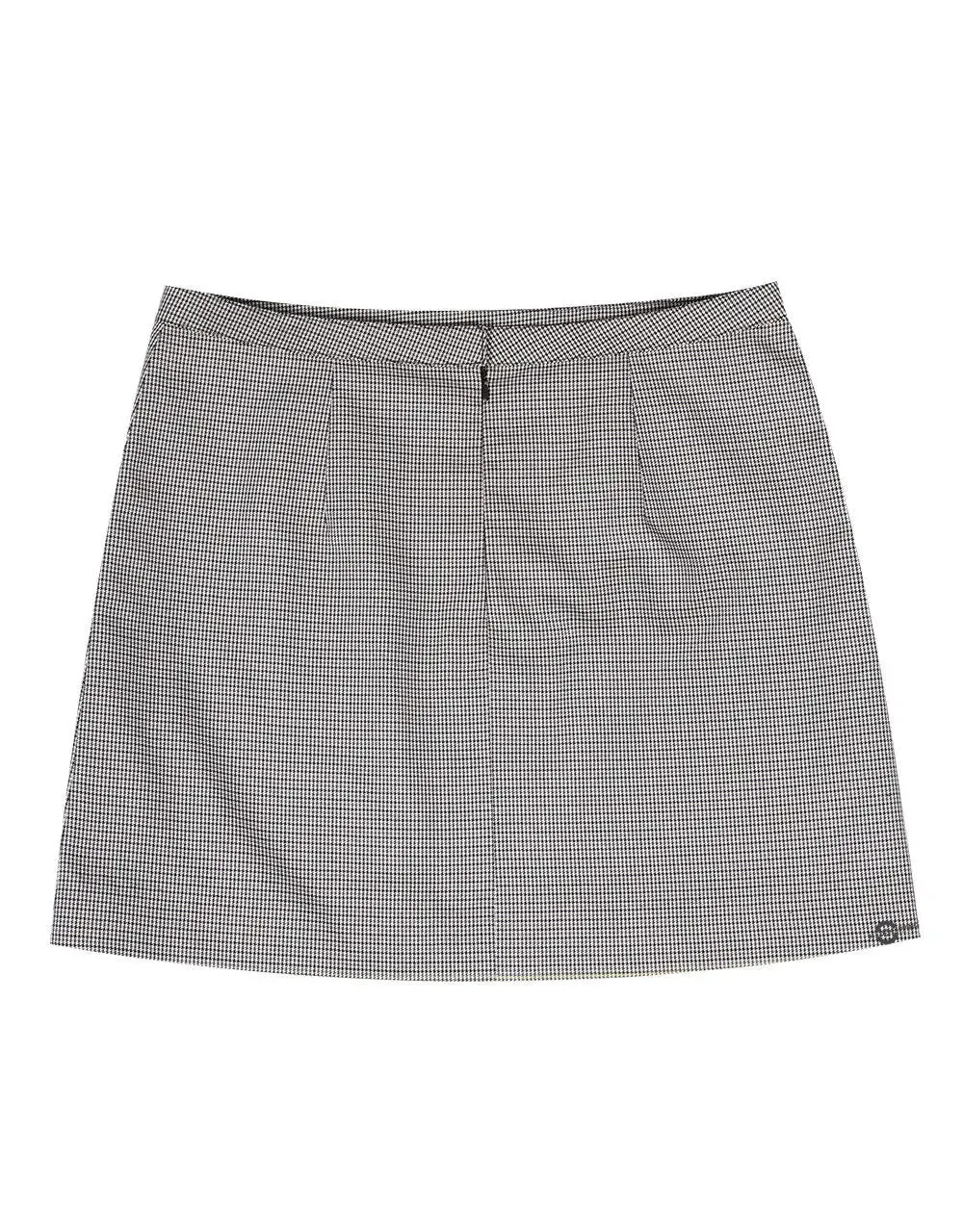 60'S Grey and Black Houndstooth Skirt Women