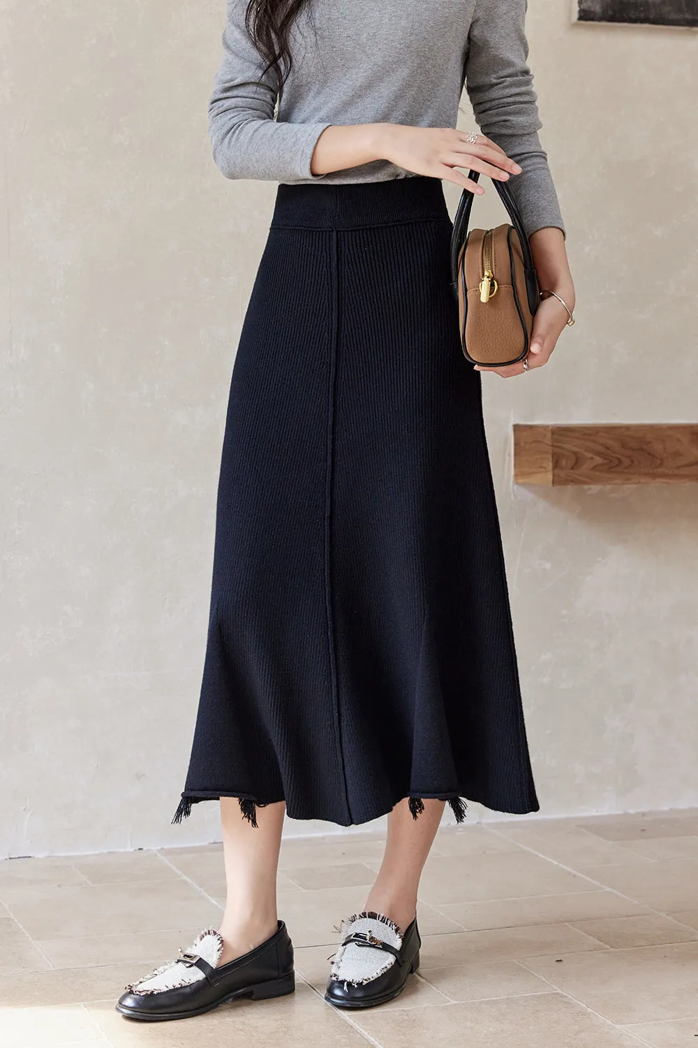 A Line Maxi Skirt for Women