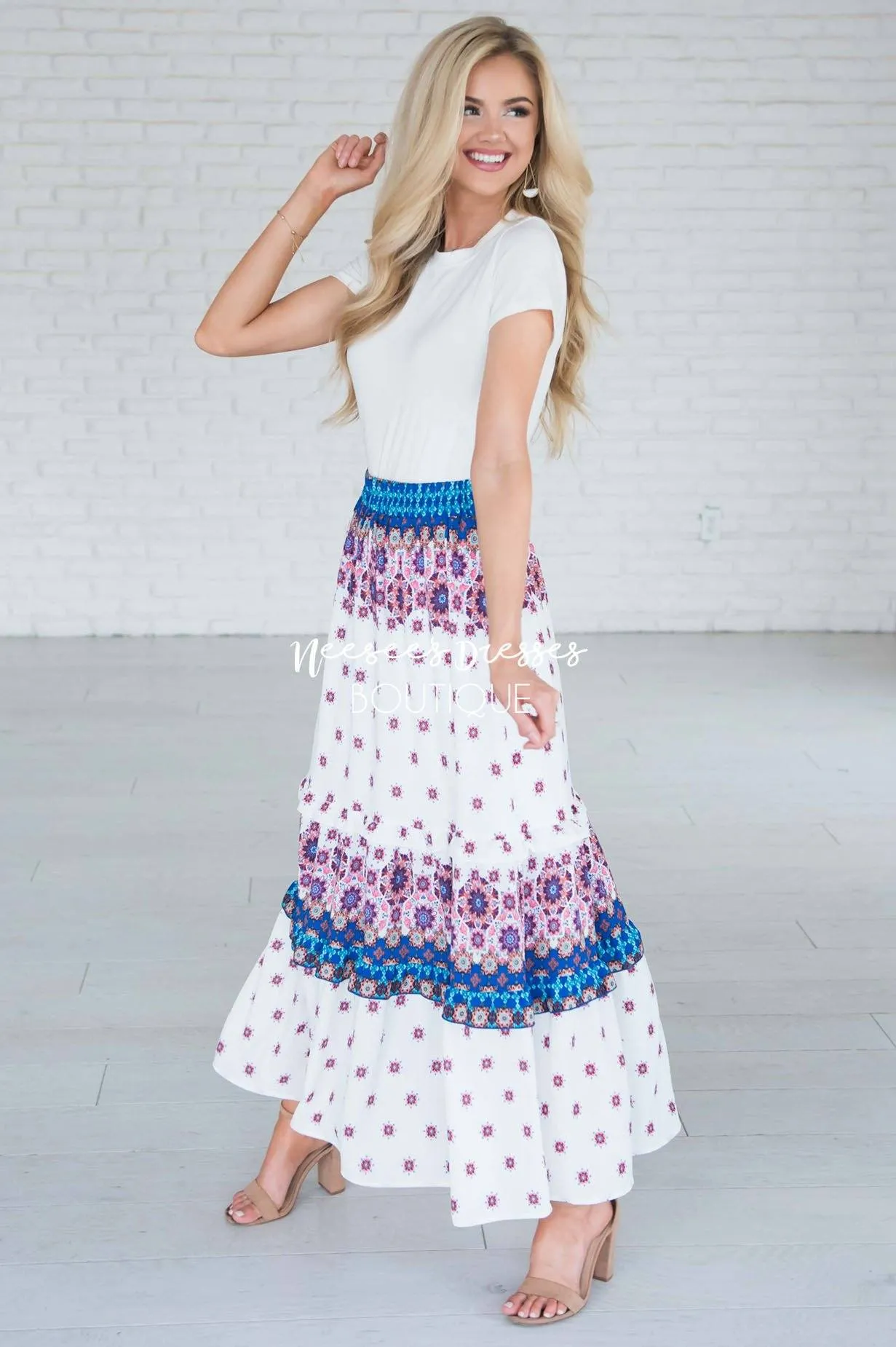 A Reason To Dance Tiered Maxi Skirt