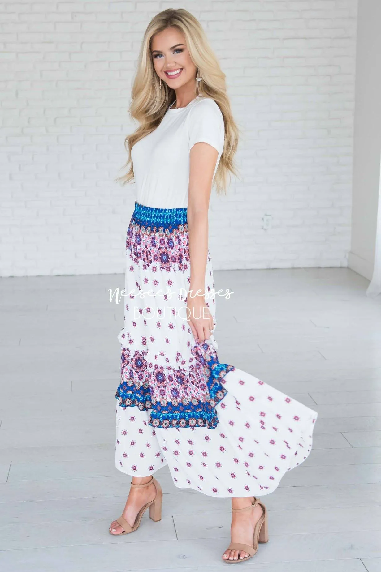 A Reason To Dance Tiered Maxi Skirt