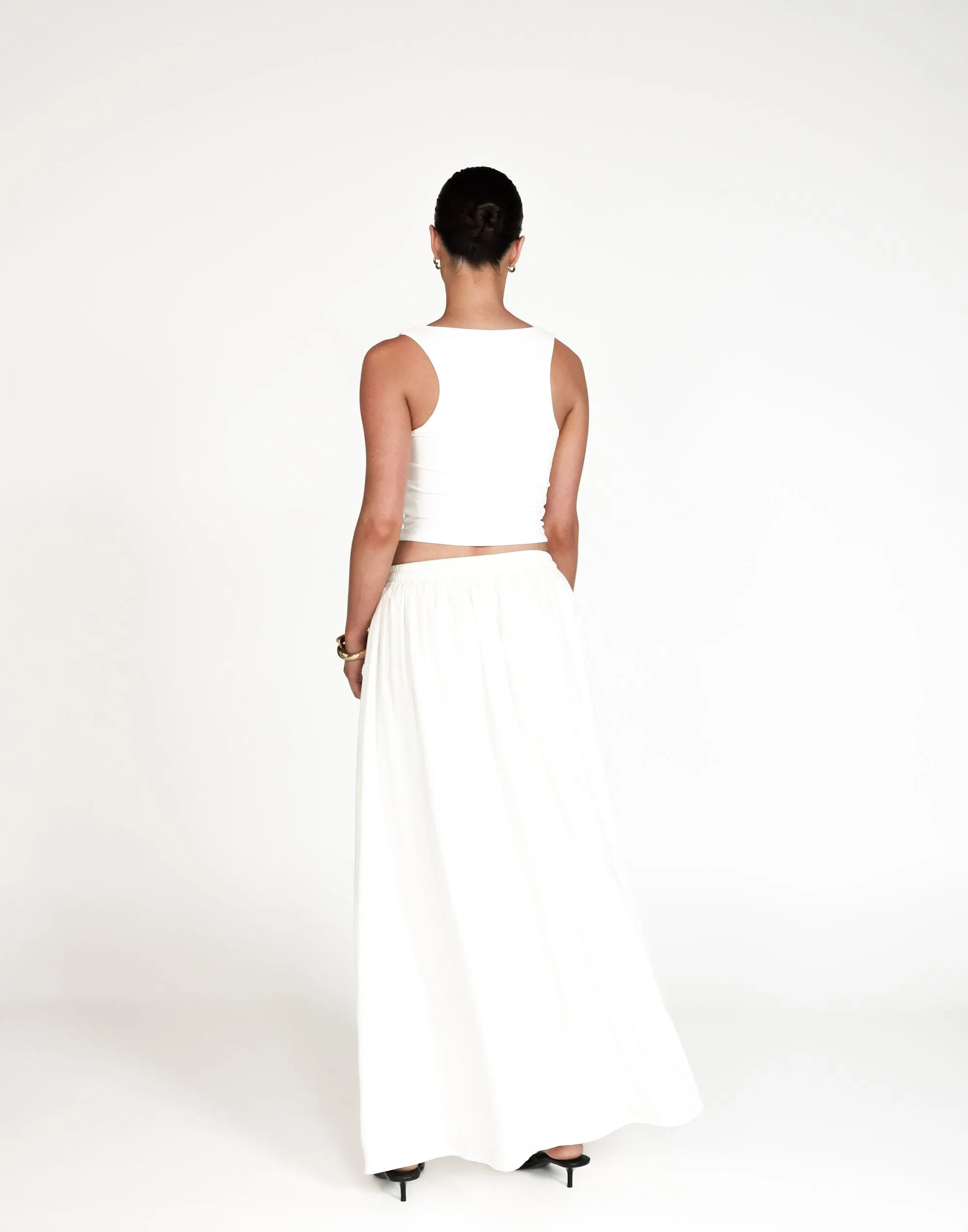 Aviana Maxi Skirt (White)