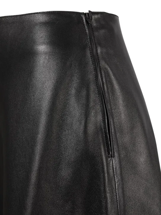 Balenciaga   A-line leather skirt 