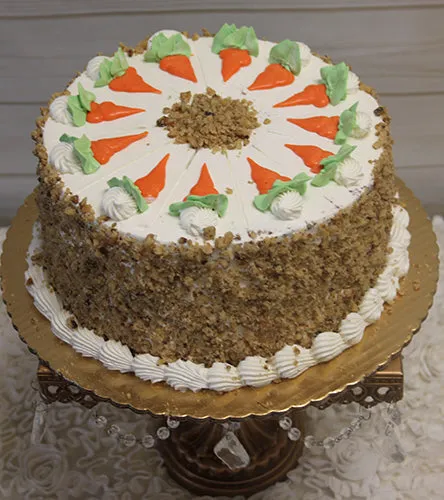 BD-008A  Carrot Cake with Carrot Decor.