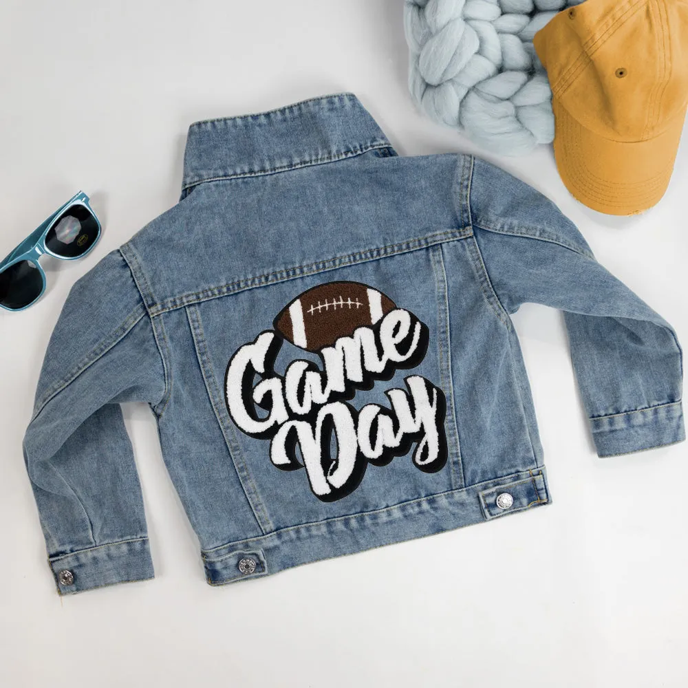 (Blue Denim) Customized Game Day Jean Jacket