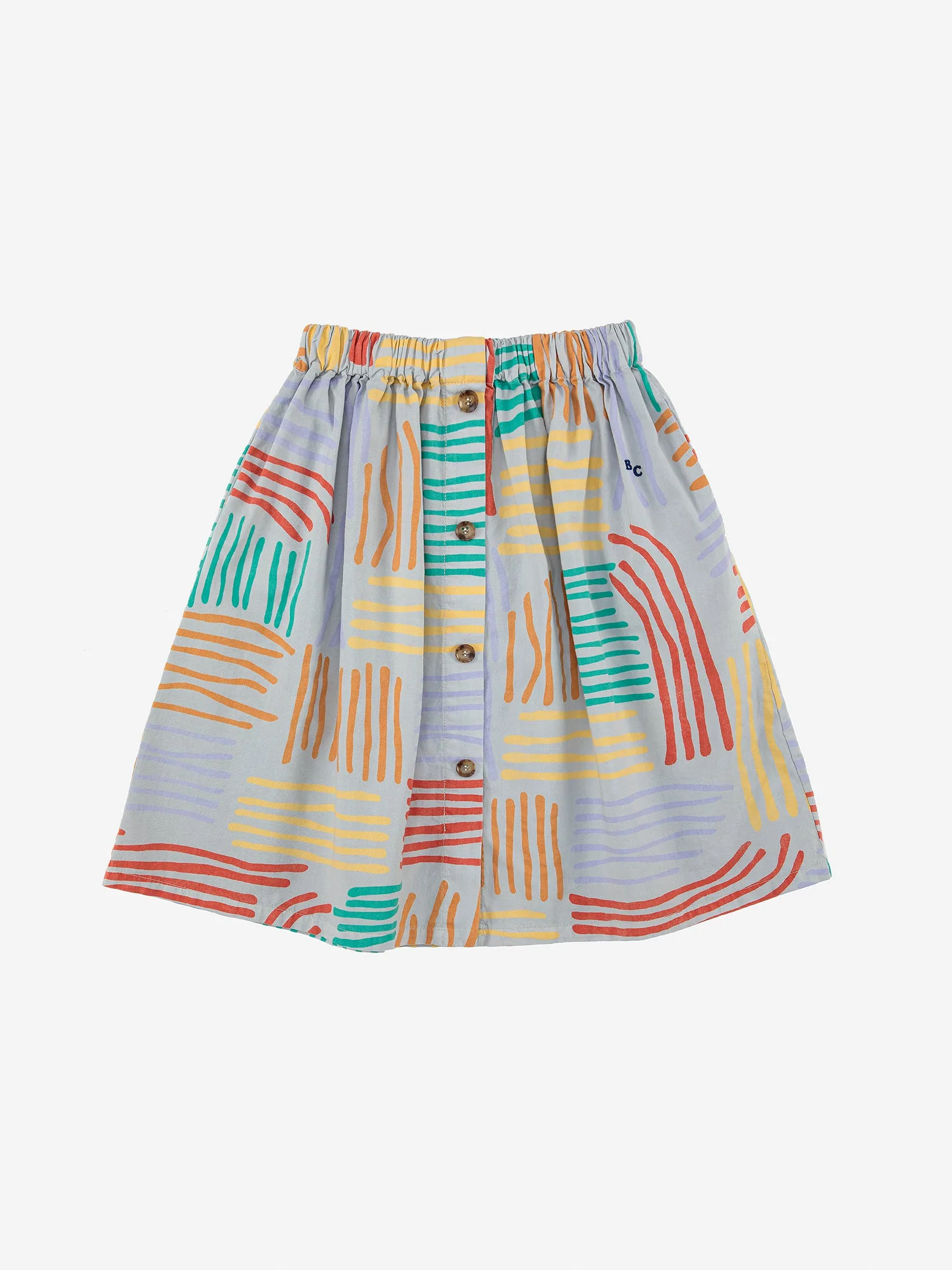 Bobo Choses Crazy Lines AOP Midi Skirt