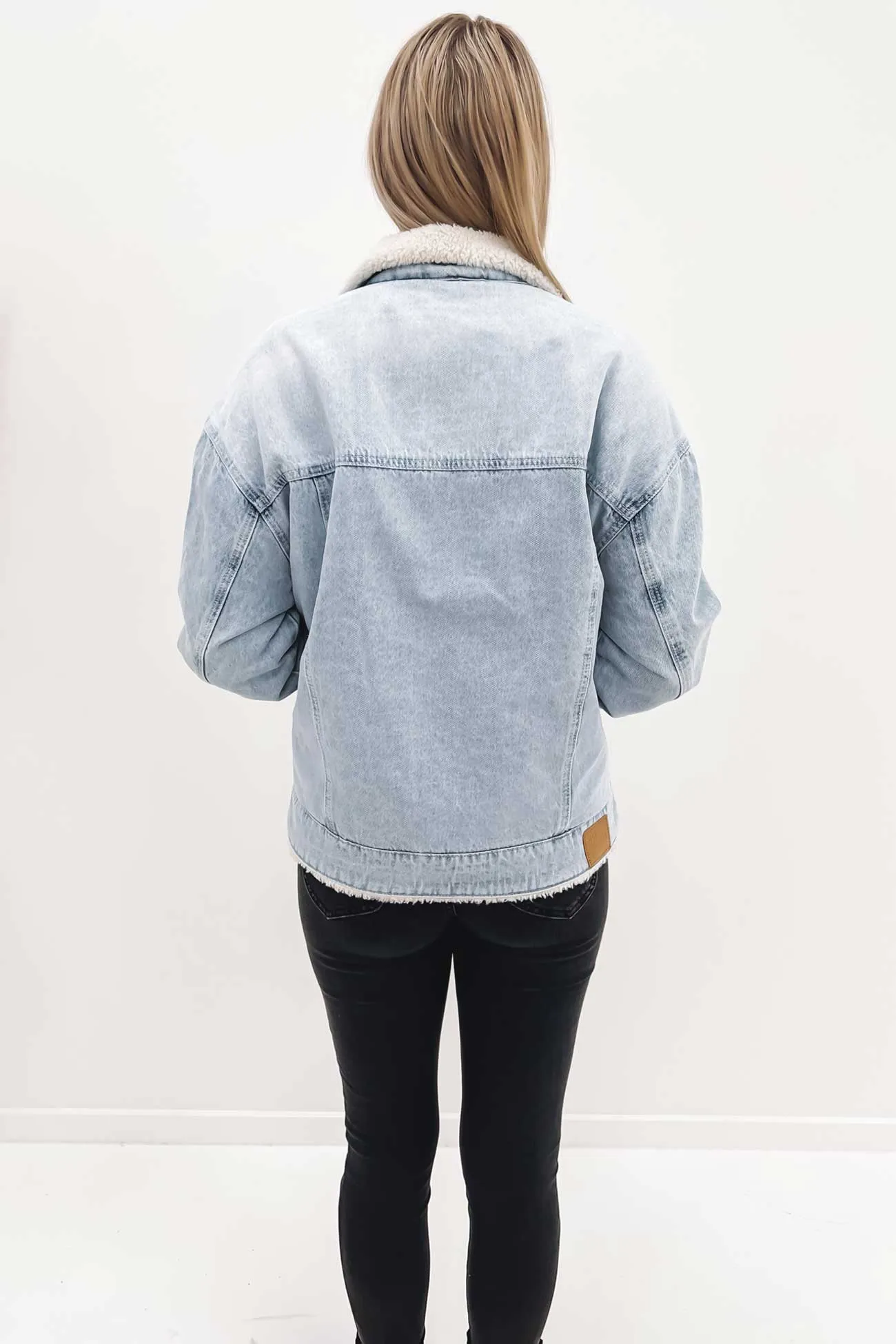 Bowie Sherpa Jacket Light Blue