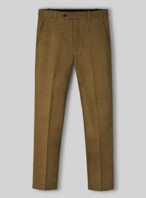 Brown Stretch Pin Corduroy Pants