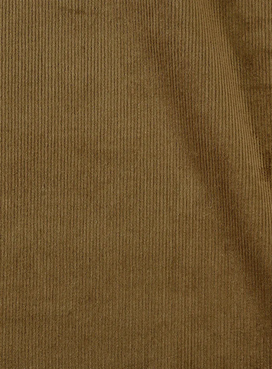 Brown Stretch Pin Corduroy Pants