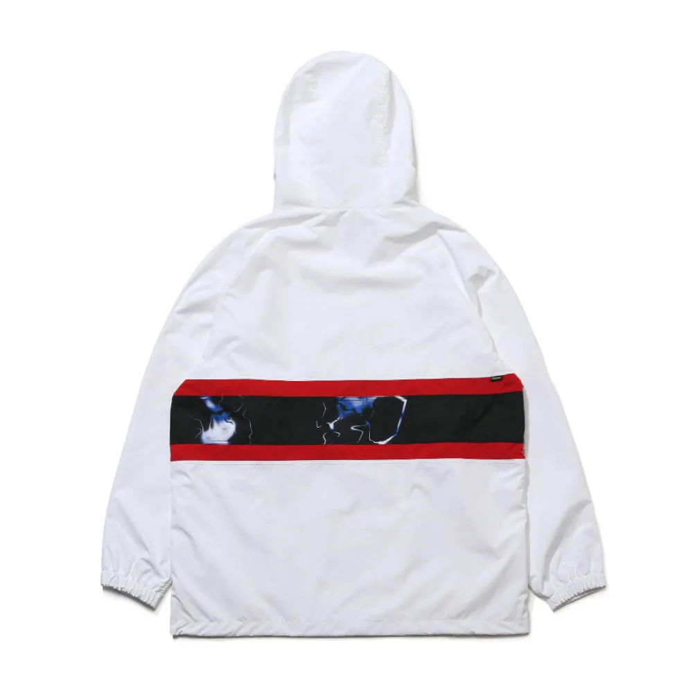 BRT LOGO HOODED JACKET WHITE