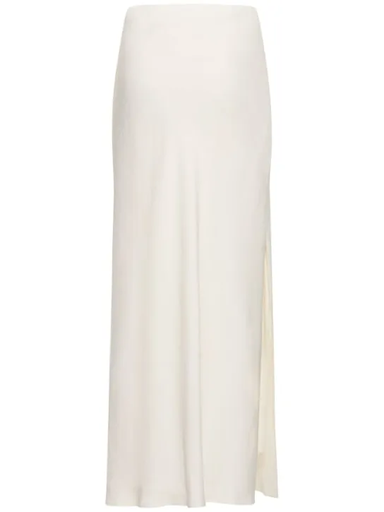 Brunello Cucinelli   Fluid twill long skirt 