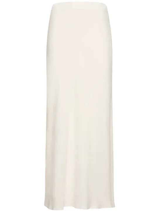 Brunello Cucinelli   Fluid twill long skirt 