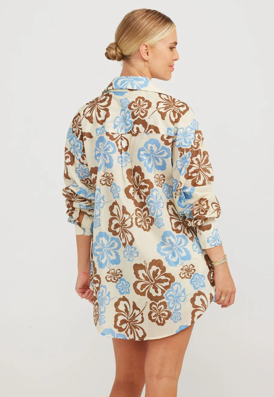 Charlie Holiday Maple Shirt Cream Hibiscus