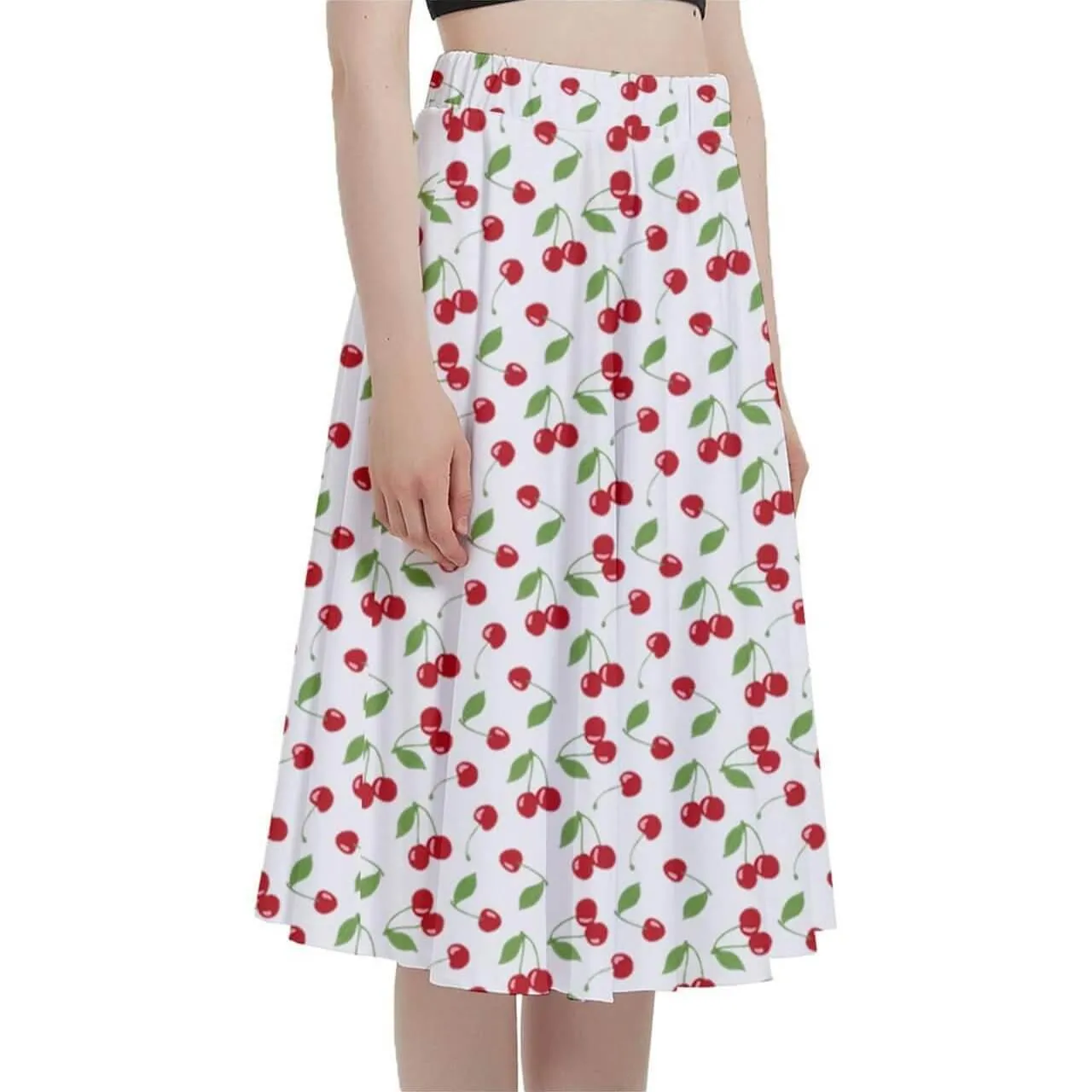 Cherry Bombshell Full Circle Skirt