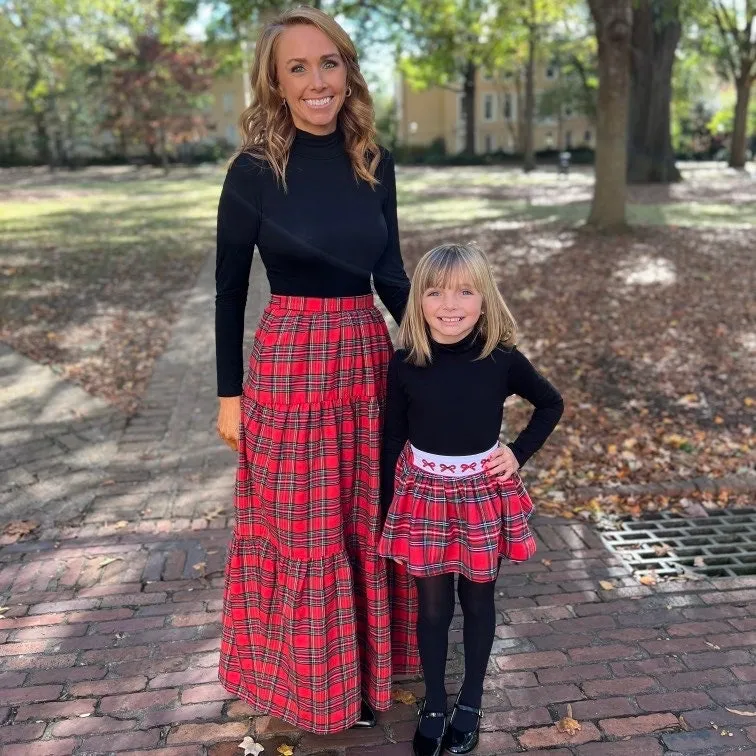 Christmas Plaid Ladies Skirt