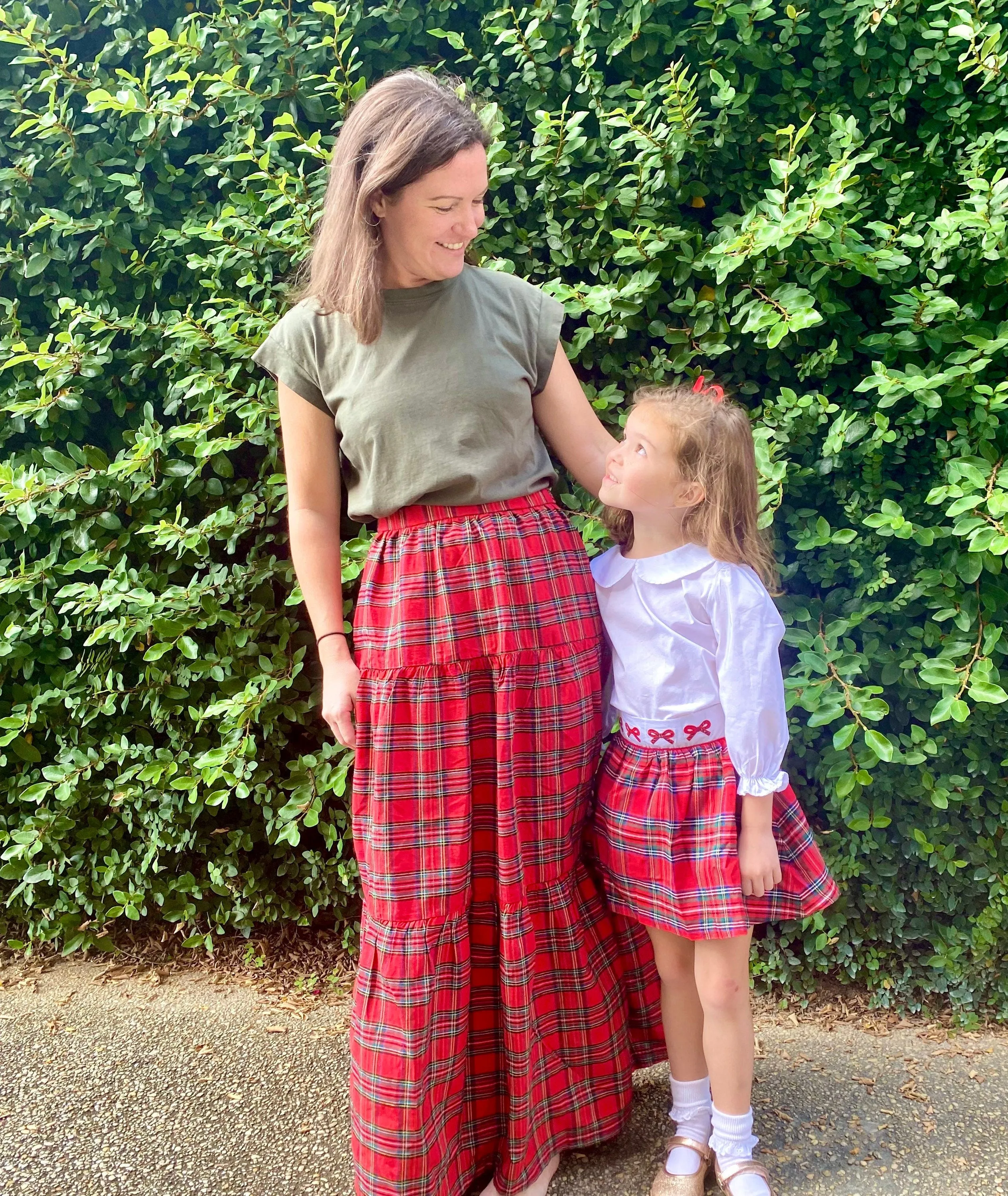 Christmas Plaid Ladies Skirt