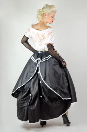 Cinderella - Black Long Victorian Gothic Skirt