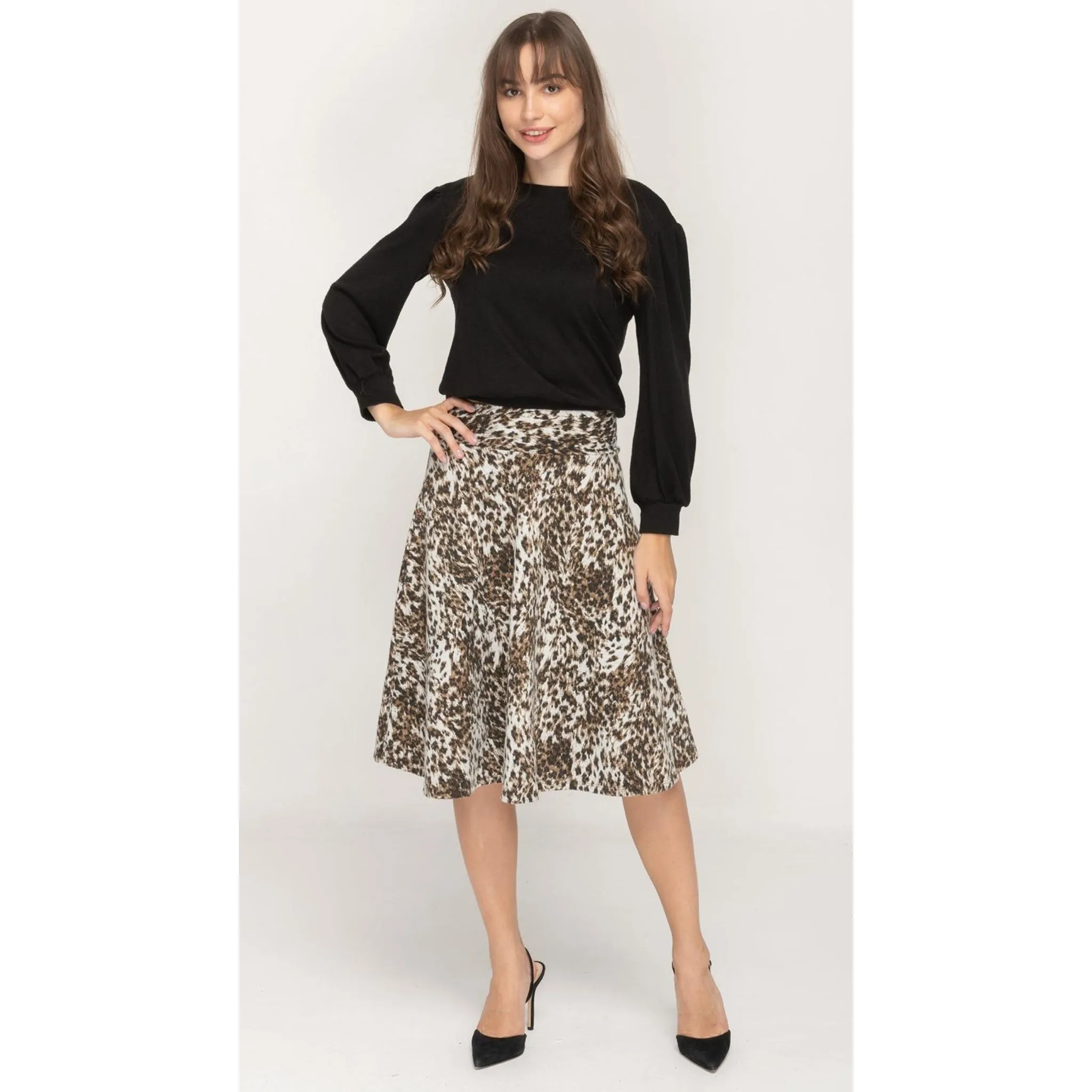 Circle Skirt Animal Print