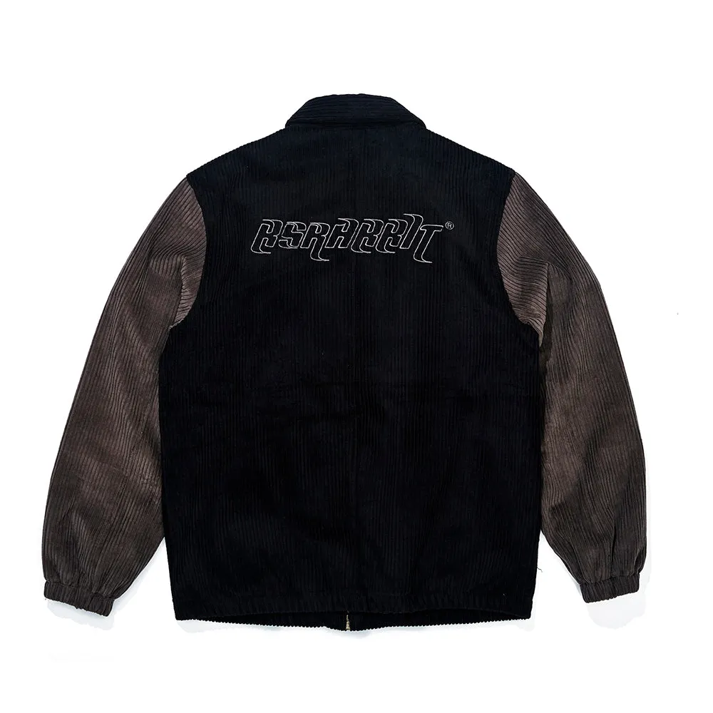 CORDUROY COLLAR JACKET BLACK