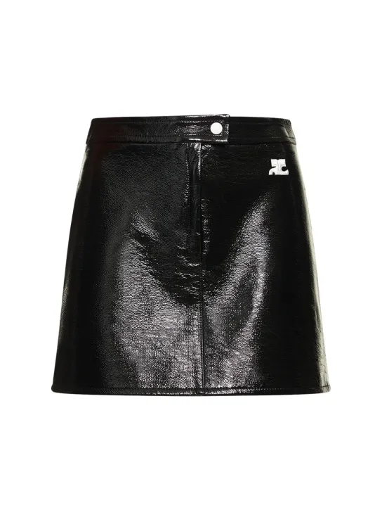 Courreges   Vinyl mini skirt 