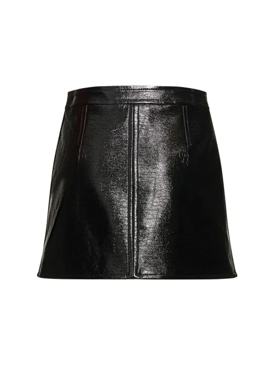 Courreges   Vinyl mini skirt 