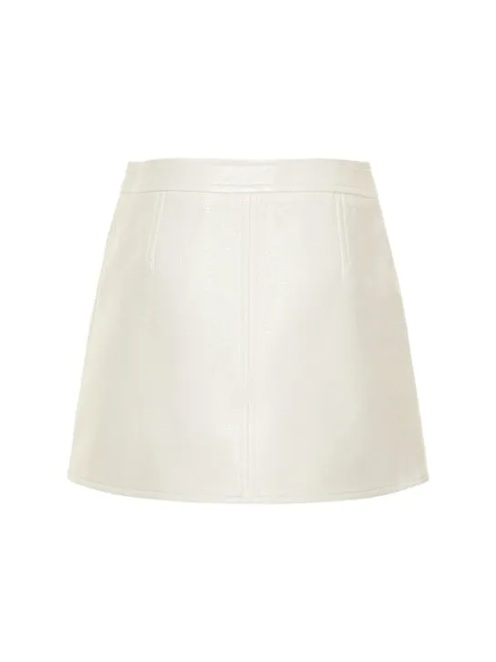 Courreges   Vinyl mini skirt 