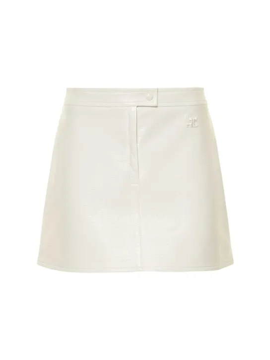 Courreges   Vinyl mini skirt 