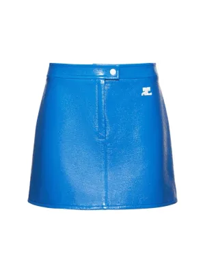 Courreges   Vinyl mini skirt 