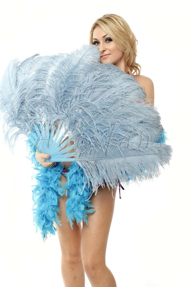 Custom color Single layer Feather fan 25"x 45"