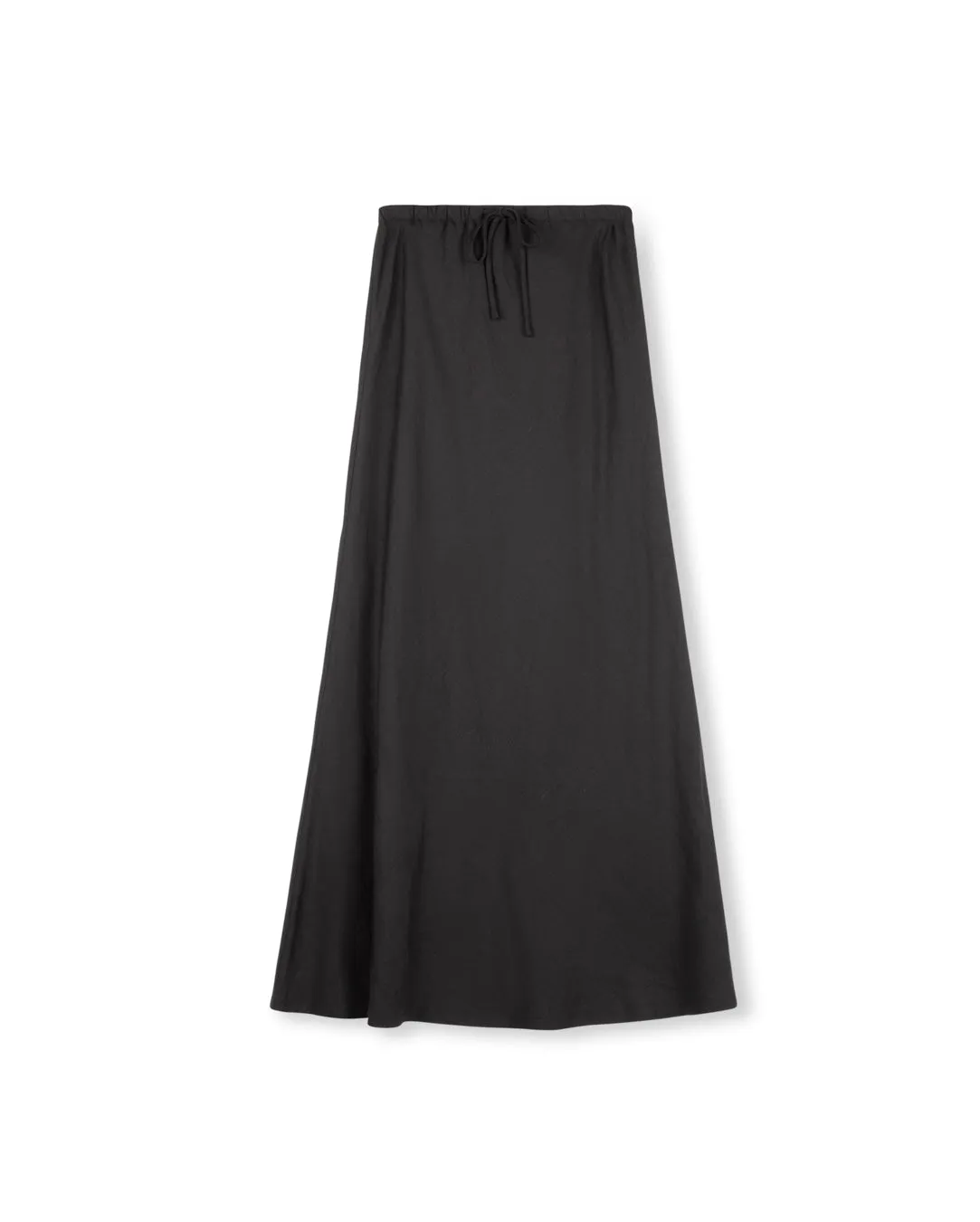 Draw String Waist Slip Skirt