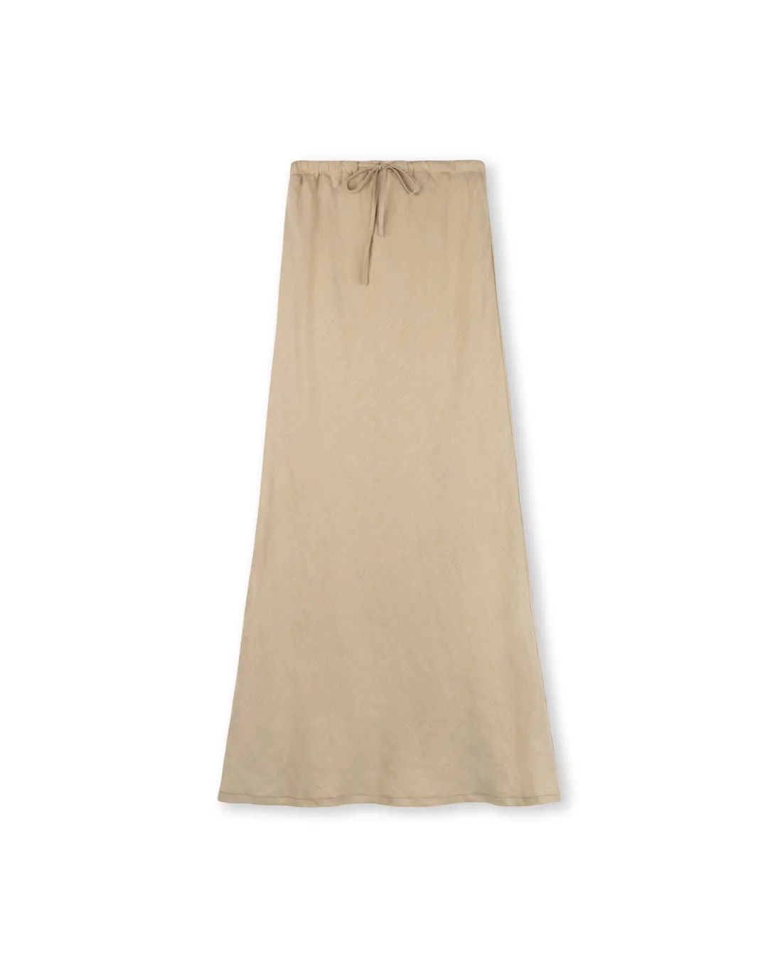 Draw String Waist Slip Skirt