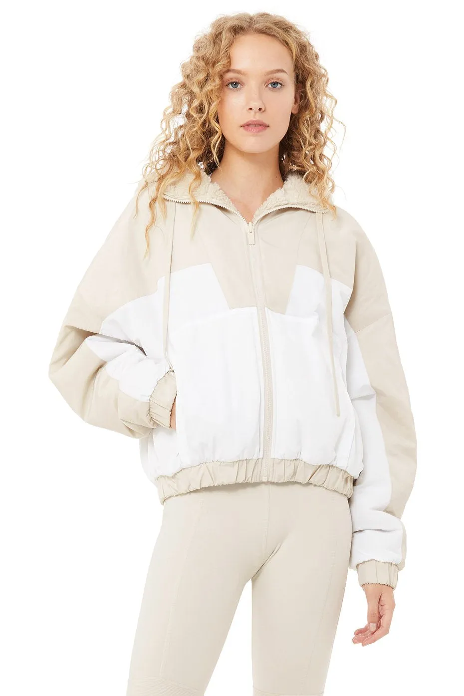 Duality Reversible Sherpa Jacket - Bone/White