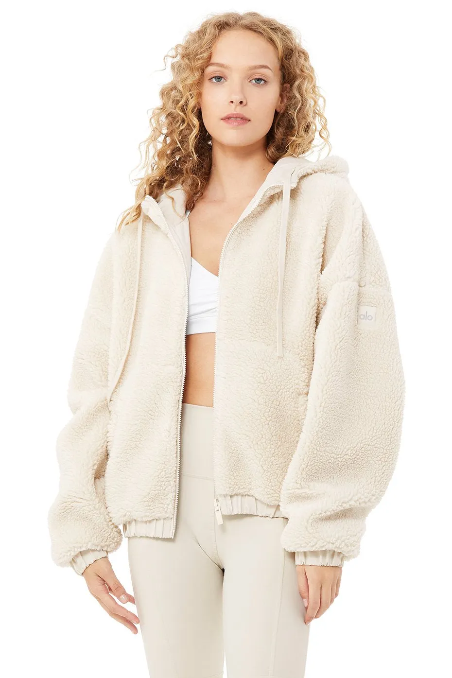 Duality Reversible Sherpa Jacket - Bone/White