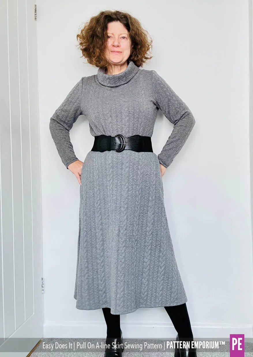 Easy Does It Pull-On A-line Skirt Sewing Pattern