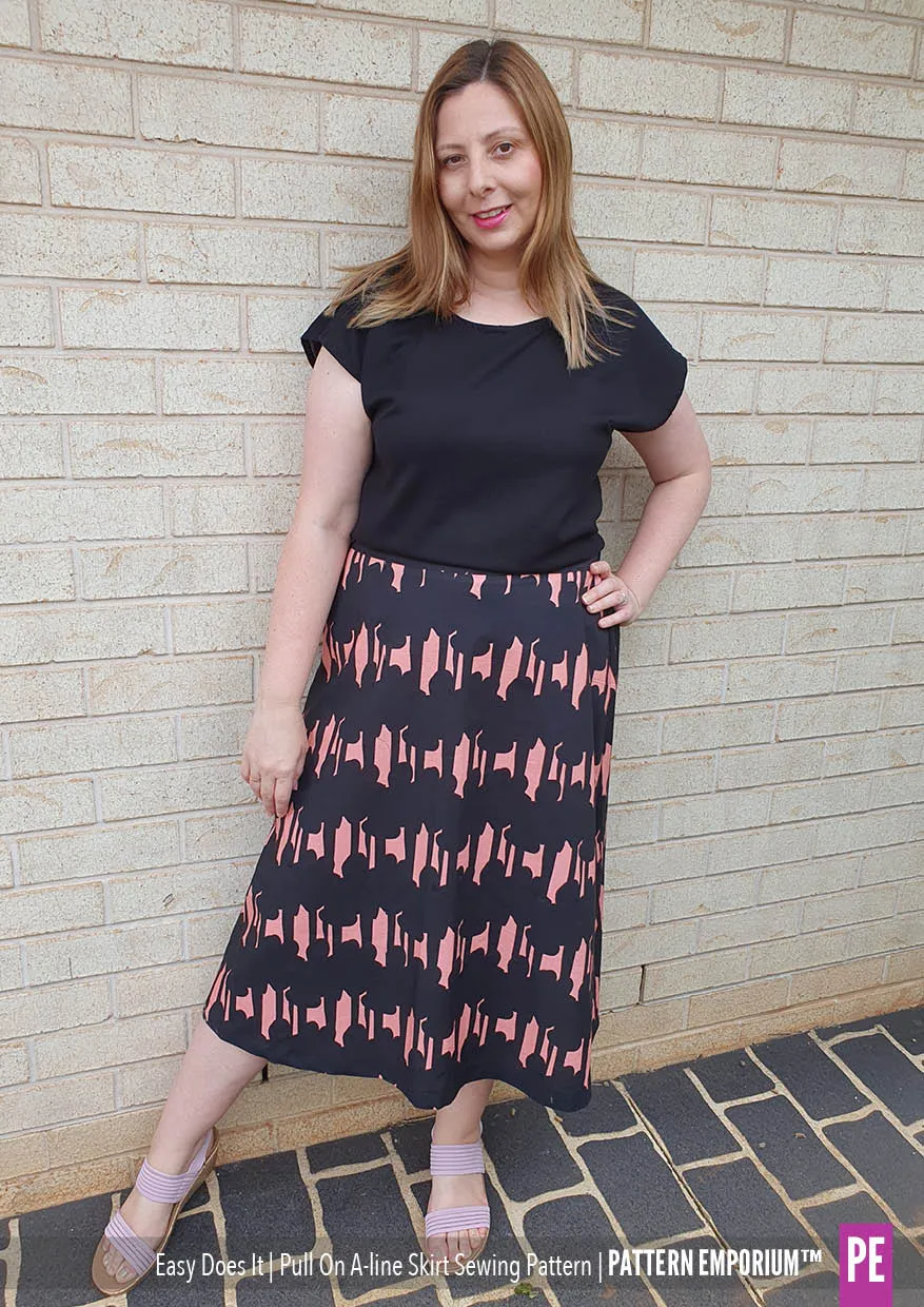 Easy Does It Pull-On A-line Skirt Sewing Pattern