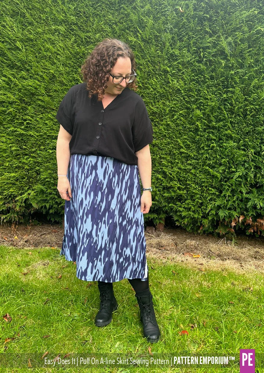 Easy Does It Pull-On A-line Skirt Sewing Pattern