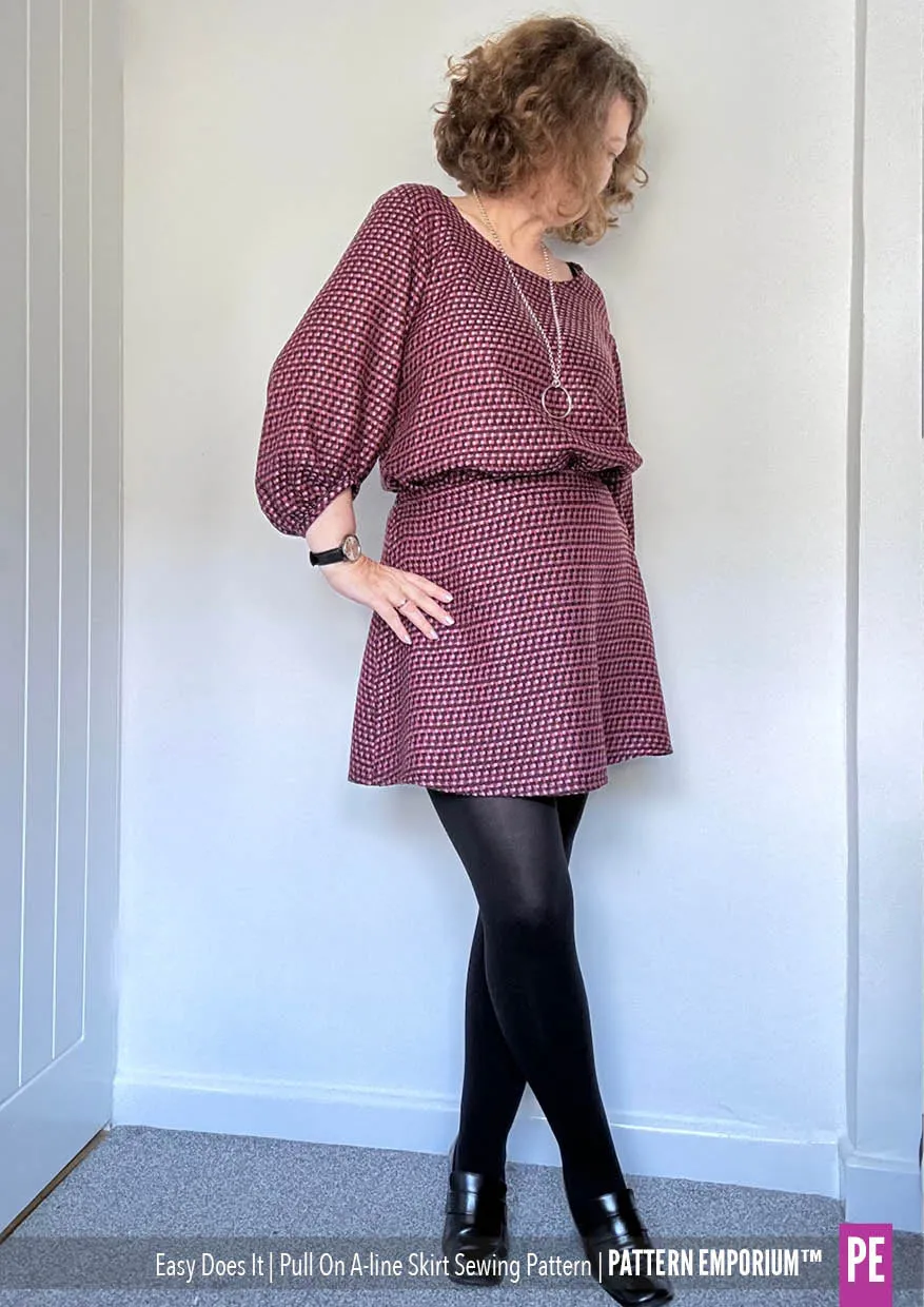 Easy Does It Pull-On A-line Skirt Sewing Pattern