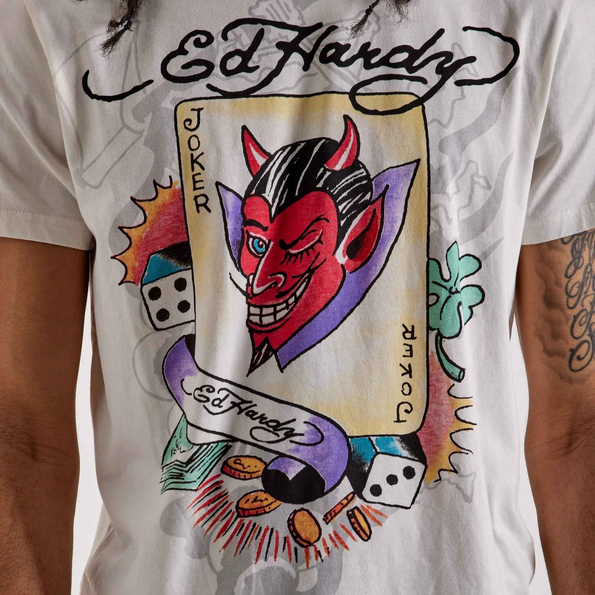 ED HARDY Joker Graphic T-Shirt