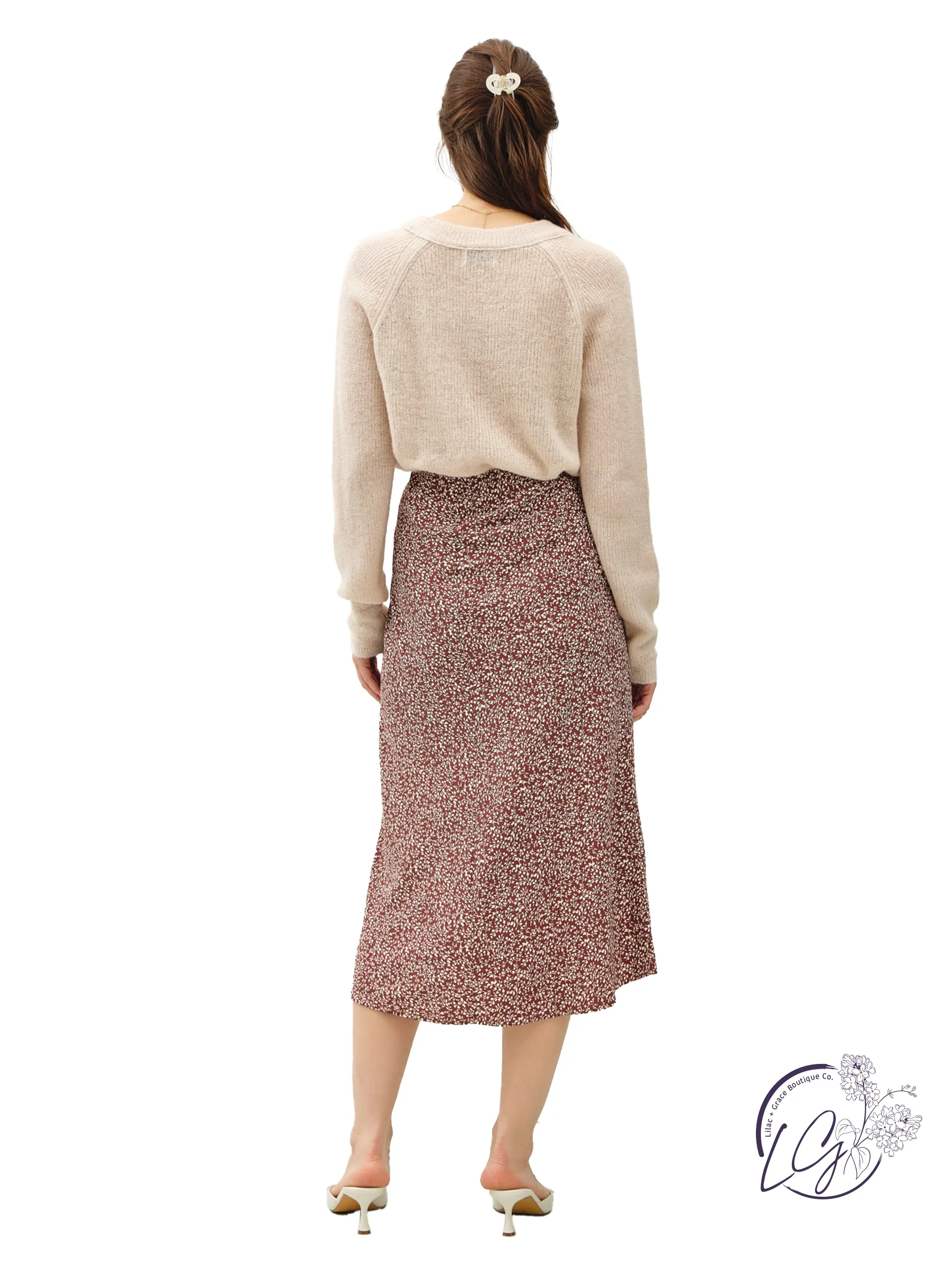 Efflorescing Comfort Midi Skirt