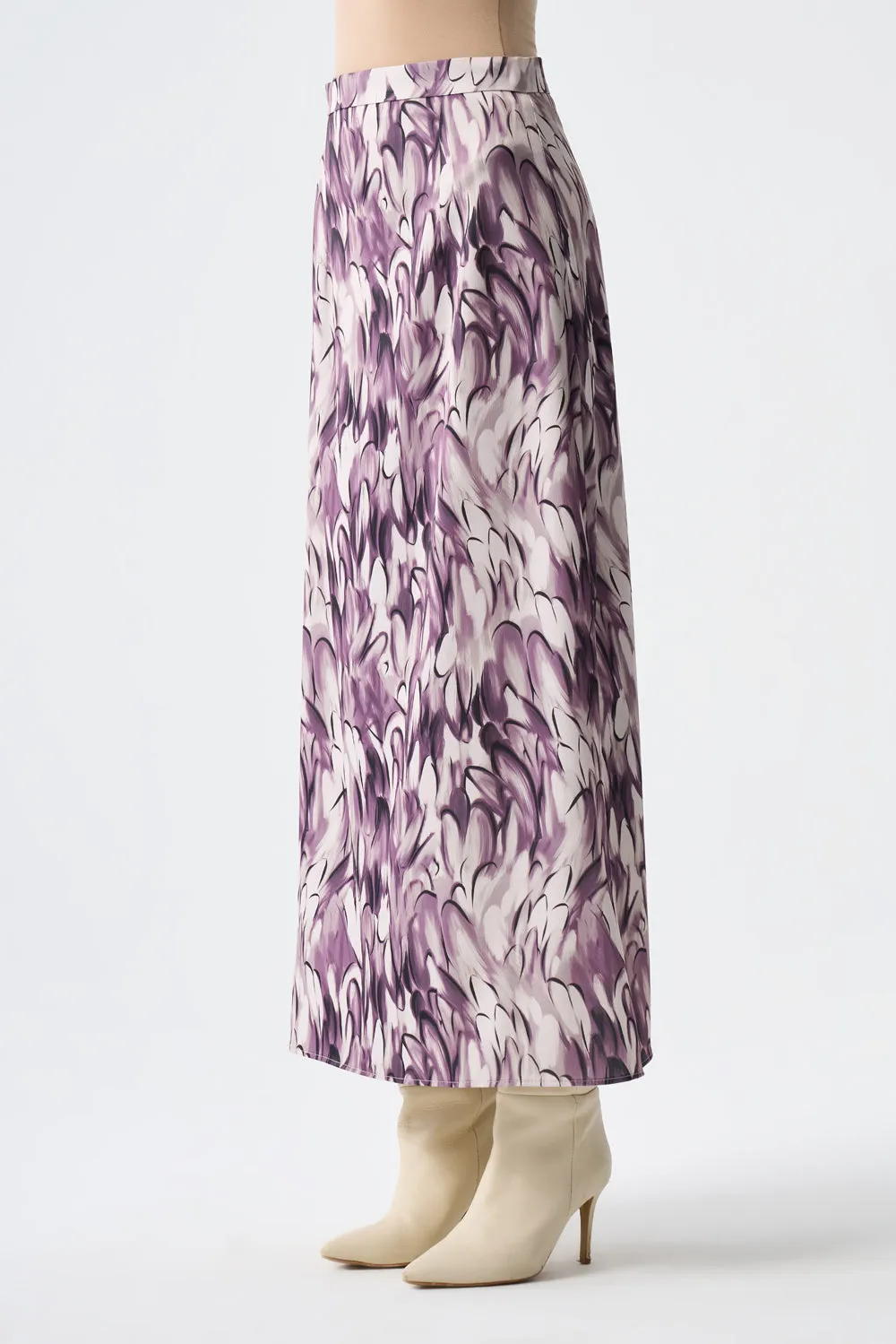 Ellipse Pattern Satin Skirt