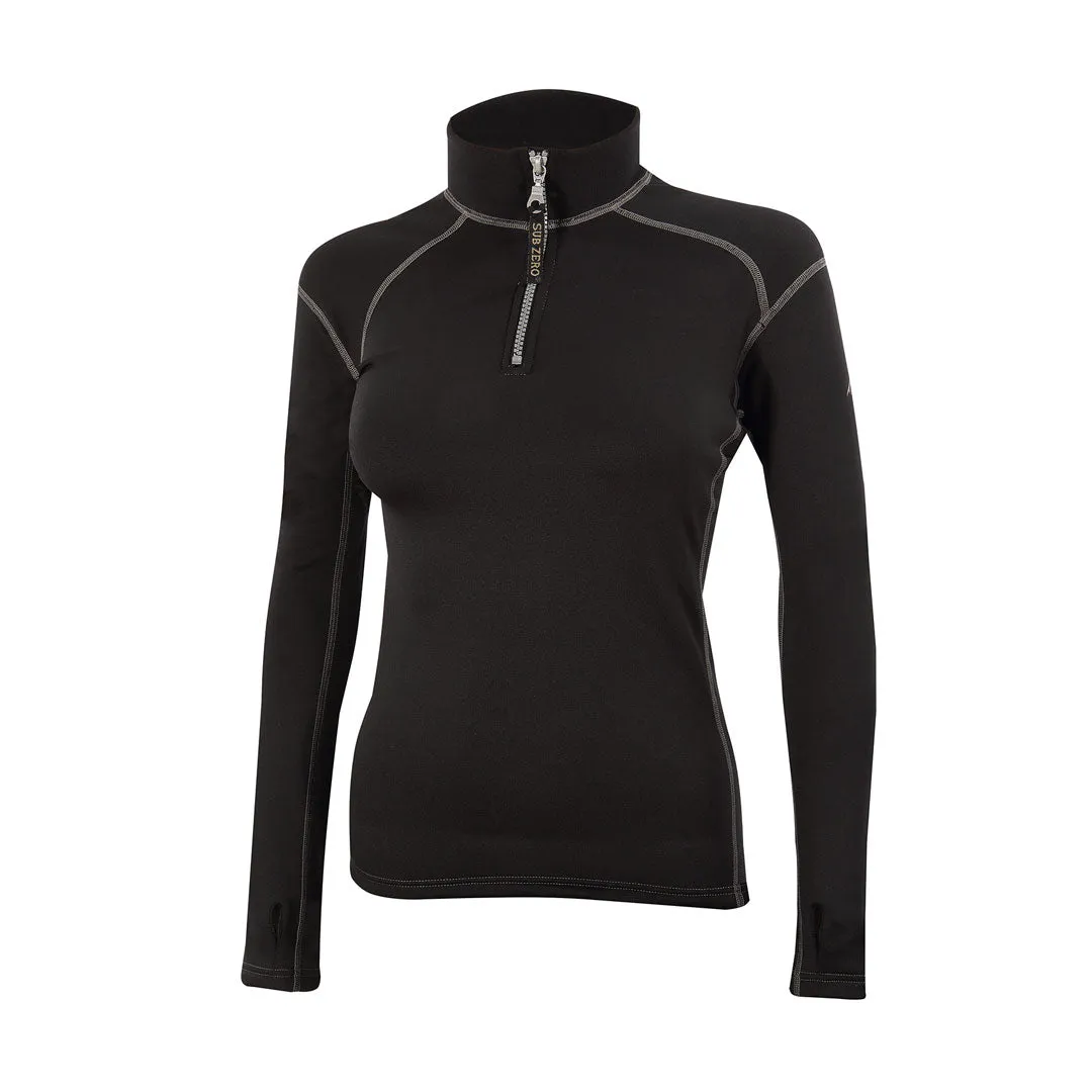 Factor 2 Womens Long Sleeve Zip Neck Mid Layer Top