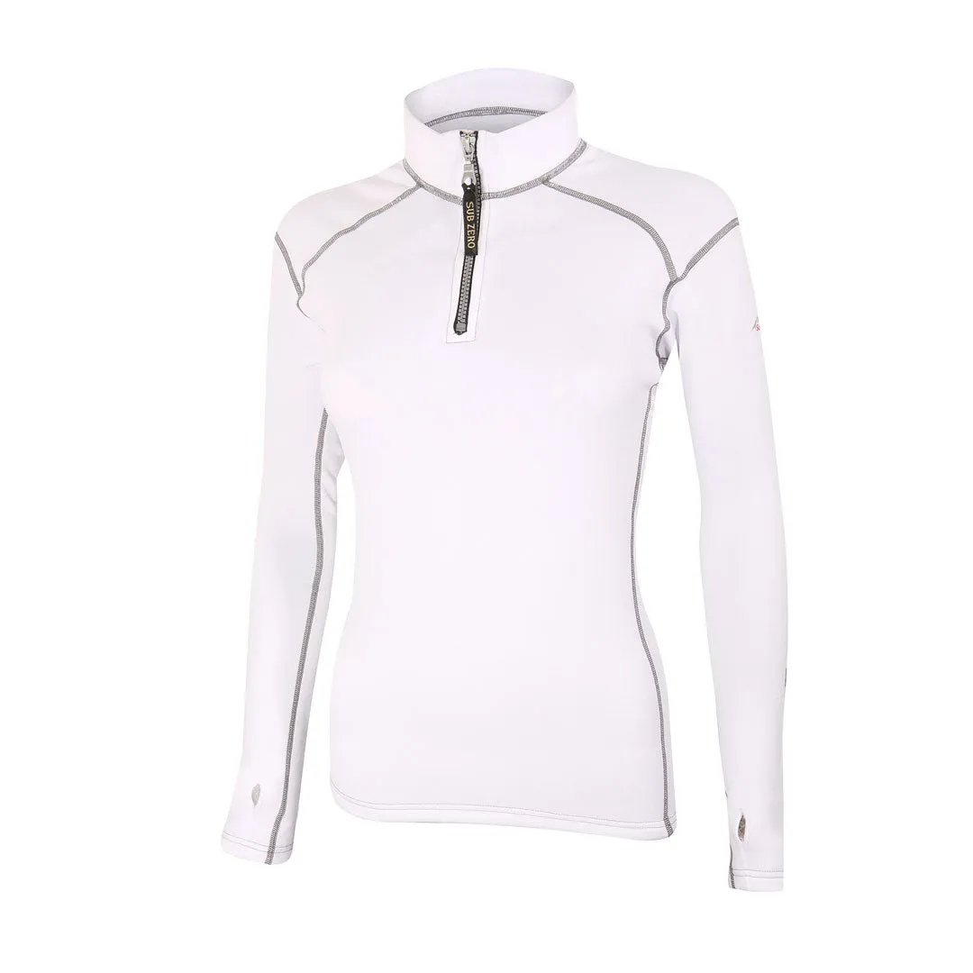 Factor 2 Womens Long Sleeve Zip Neck Mid Layer Top