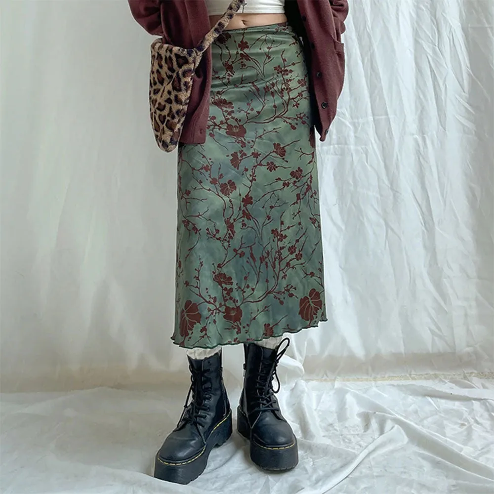 Fairycore Aesthetic Midi Skirt