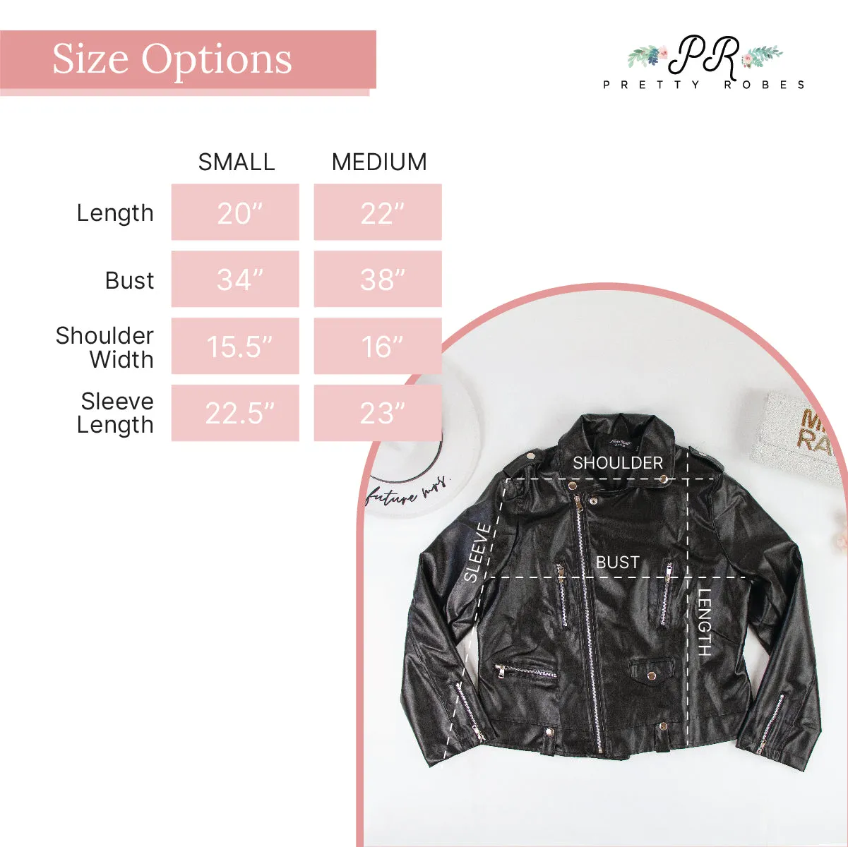 (Faux Leather) Personalized Mrs Bridal Leather Jackets