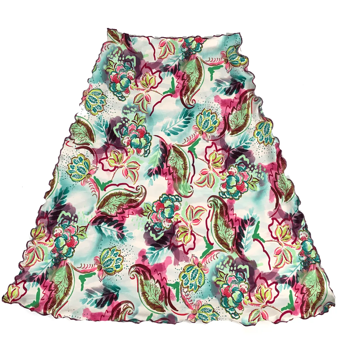 Fishtown Floral Reversible Long Bias Skirt