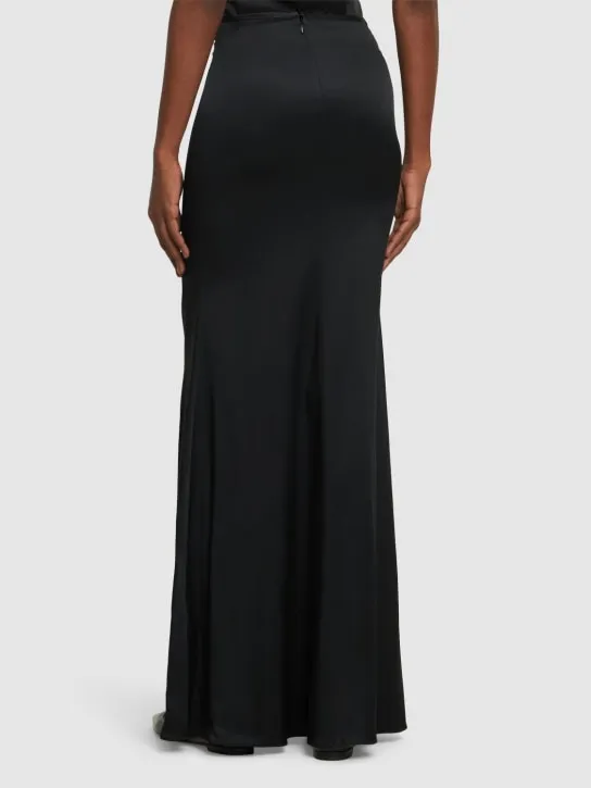 Giuseppe Di Morabito   Stretch viscose long skirt 