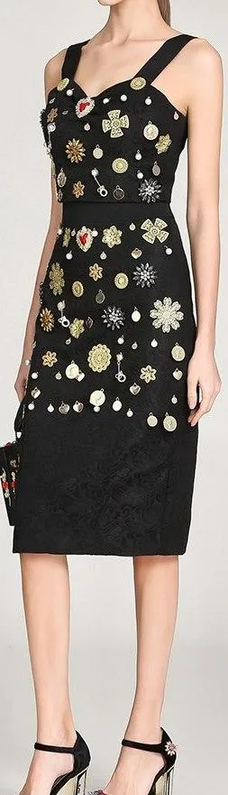 Heavily Embellished Top and Skirt Set