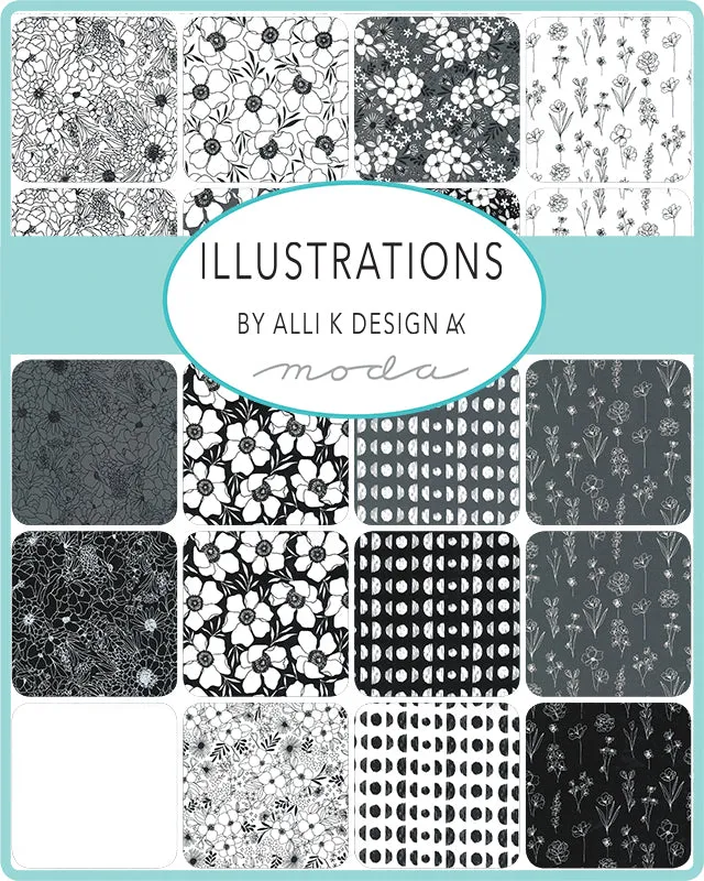 Illustrations Layer Cake from Alli K Design, Moda (10" Squares)