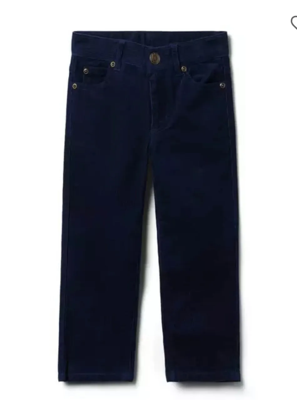 Janie and Jack, CORD PANTS-NAVY